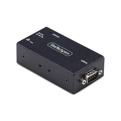 Bild av StarTech.com Serial to Ethernet Adapter IP LAN RS232 DB9 Converter device server PoE TAA Compliant