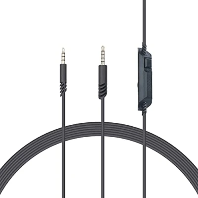 Bild av Yaowanguan ersättning inline volymkontrollkabel för ASTRO A10/A40/A30/A50/A40TR gamingheadset(1m/3,3 fot, svart)