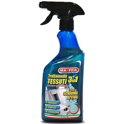 Bild av Ma Fra, 3 i 1 tygbehandling, rengör och tar bort fläckar från ömtåliga tyger, sammet Alcantara, återupplivar färger frigör en behaglig doft, storlek 500 ml