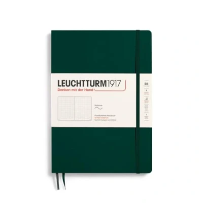 Bild av LEUCHTTURM1917 370309 Anteckningsbok sammansättning (B5), mjukt omslag, 123 numrerade sidor, skogsgrön, prickig