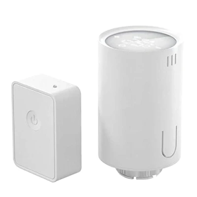 Bild av Meross Smart termostathuvud (med HUB), termostat kompatibel med HomeKit, Alexa och Google Home, för varmvattenkylare fjärrkontroll