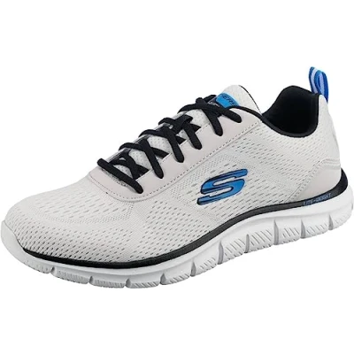 Bild av Skechers Herr Track Ripkent träningsskor, Vitt, 41.5 EU