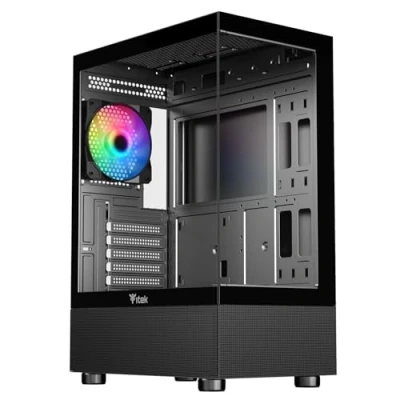 Bild av Itek Case SHOWBUI 33B Gaming Tower, ATX, 12 cm ARGB fläkt, sida och frontpanel tempglas