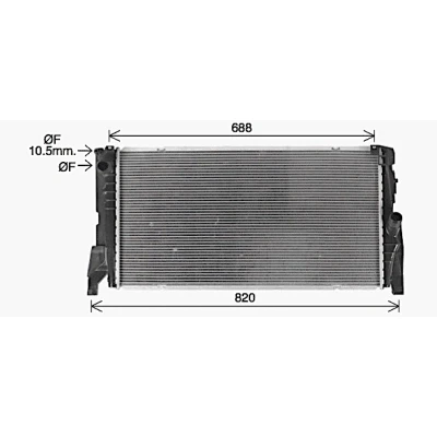 Bild av Kylare, motorkylning AVA QUALITY COOLING BW2585
