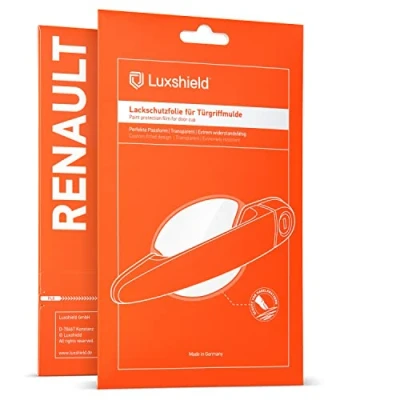 Bild av Luxshield bil dörrhandtag skyddsfilm infällt grepp för Renault 5 E Tech I 2024 2025 repskydd, lackskyddsfilm transparent glansig