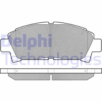 Bild av Bromsbeläggssats, skivbroms DELPHI LP940