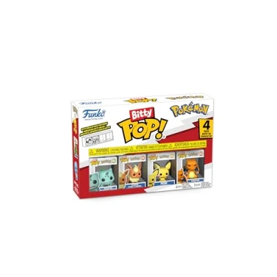 Bild av Funko Bitty Pop! Pokemon Bulbasaur 4PKE en överraskning mystisk minifigur 0,9 tum (2,2 cm) samlarobjekt Stapelbar displayhylla ingår presentidé partylagerväskor