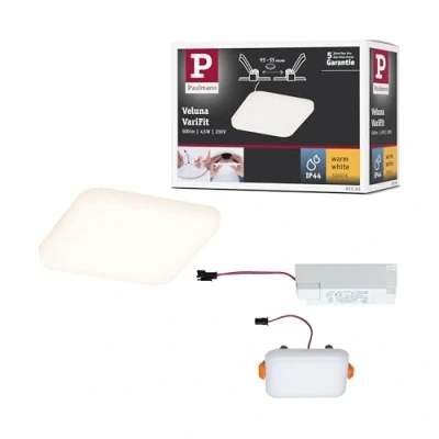 Bild av Paulmann LED panel Veluna 3 000 K kantig 7,5 cm