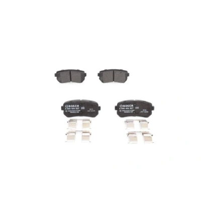 Bild av BOSCH 0 986 494 627 Jeu de plaquettes frein Low Metallic avec indicateur d&#039;usure tôle anti bruit, instructions montage