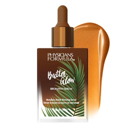 Bild av Physicians Formula Butter Glow Bronzing Serum, Närande Hudvård Drops för en Strålande Solkysst Färg, Berikad med Blandning av Murumuru, Cupuaçu och Tucuma Smör, Glöd