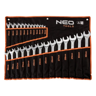 Bild av NEO TOOLS 09 754 clés polygonales et de à fourches 6,7,8,9,10,11,12, 13,14,15,16,17,18, 19,20,21,22,23,24, 25,26,27,28,29, 30,32 mm