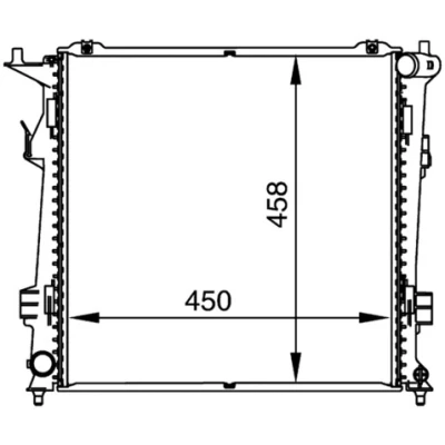 Bild av MAHLE ORIGINAL CR 1367 000P radiateur du moteur 458 450 26 boîte de vitesses manuelle Grille soudée KIA: cee‘d I Break