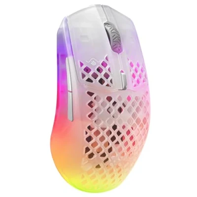 Bild av SteelSeries Aerox 3 Wireless Hålig RBG gamingmus Ultralätt vattentät design 18K DPI TrueMove Air optisk sensor Ghost