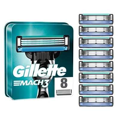 Bild av Gillette Mach3 Rakblad för Män, Paket av 8