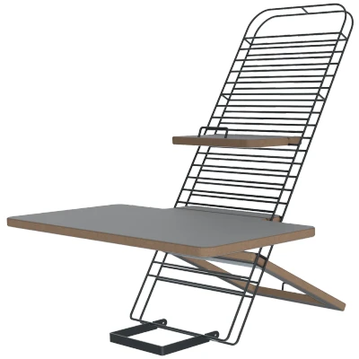 Bild av Mousetrapper Standfriend Ergonomisk Desk Riser Svart (inkl. vändbar skiva Vit &amp; Grå)