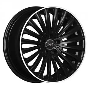 Bild av Infiny Individual Vector Shiny Black Machined Lip 8x19 5/112 ET45 B66