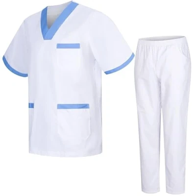 Bild av MISEMIYA Unisex Sanitära Uniformer Medicinska Set BZ 817 8312, Vit, XS