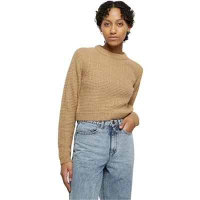 Bild av Urban Classics Short Waffle Stickad tröja, Storlek: 4XL, Warmsand