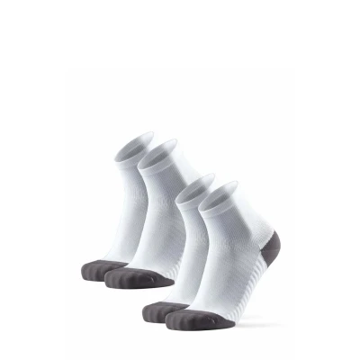Bild av DANISH ENDURANCE Löparstrumpor, Anti friktion, slip, för Dam &amp; Herr, 2 pack, Vit, 43 47