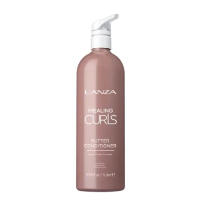 Bild av L&#039;ANZA Healing Curls Butter Conditioner Hårprodukt för Lockigt hår, Återfuktar och Reder Ut Sammetslena Lockar med Fuktgivare, Hårbalsam Sulfatfri Parabenfri Formula (950 ml)