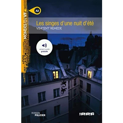 Bild av Mondes en VF Les singes d&#039;une nuit d&#039;été Niv. A2 Livre + audios