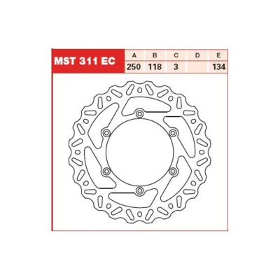Bild av Bromsskiva TRW MST311EC