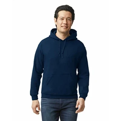Bild av GILDAN herr Tröja med huva i fleece, stil G18500, Marinblått, L