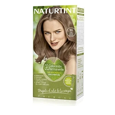 Bild av Naturtint coloring without ammonia, 100% gray coverage, vegetable ingredients, natural and durable color, 6g dark blond gold, 170ml