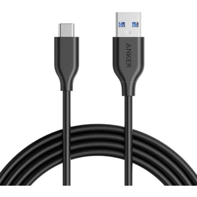 Bild av Anker USB C kabel, Powerline 3.0 till laddarkabel med 56k Ohm uppdragsmotstånd för Samsung Galaxy Note 8, S8, S8+, S9, Oculus Quest, MacBook, Sony XZ, LG V20 G5 G6, HTC 10 och mer