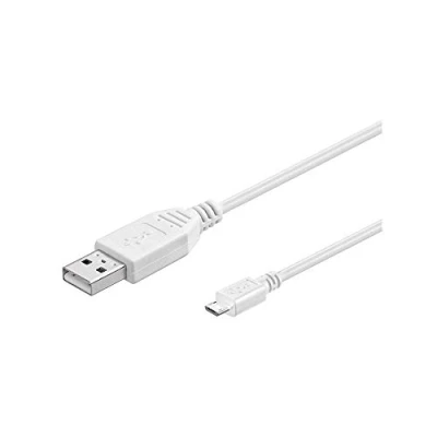 Bild av InLine 0, 5 m USB 2.0 A Micro B kontakt kabel datakabel (0, m; A; han, 2.0, hane/vit)