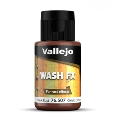 Bild av Vallejo Wash FX Mörk rost 35 ml. (1,18 oz) Designad för rosteffekter Visuell realism dina projekt Använd borste eller airbrush