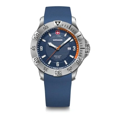 Bild av Wenger Seaforce Analog Kvarts Armbandsur För Män, Diameter 43 Mm, Tillverkad I Schweiz, Vattentät Upp Till 200 M, Silikonband, 01.0641.140