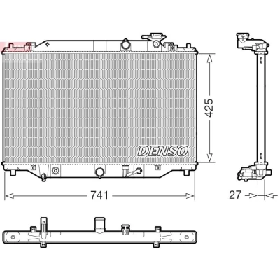 Bild av Kylare, motorkylning DENSO DRM44051