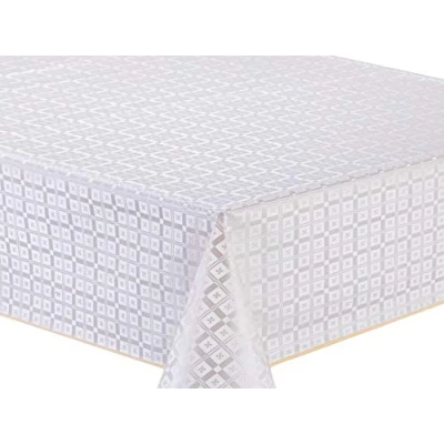 Bild av Home Direct Bordsduk vaxduk rektangulär präglad 140 x 200 cm grå beige