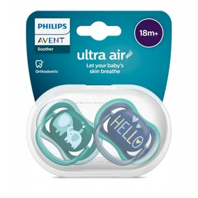 Bild av Philips Avent Ultra Air napp, 18 mths+, fast napp för växande tänder, SCF349/19