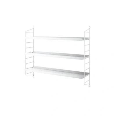 Bild av String Furniture Pocket Hyllsystem White Metal W60 x D15 H50