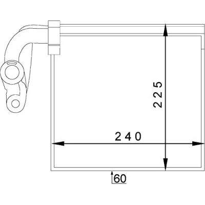Bild av MAHLE ORIGINAL AE 145 000P Förångare utan expansionsventil