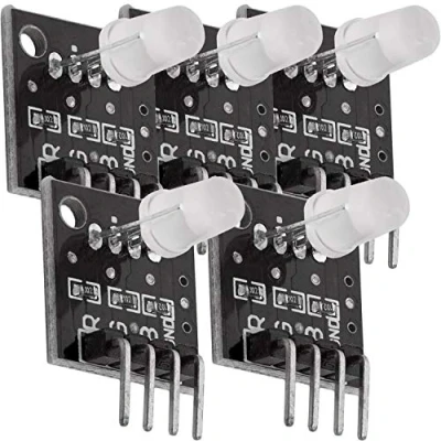 Bild av AZDelivery 5 x KY 016 FZ0455 3 färgs RGB LED modul färger kompatibel med Arduino och Raspberry Pi inklusive e Book!