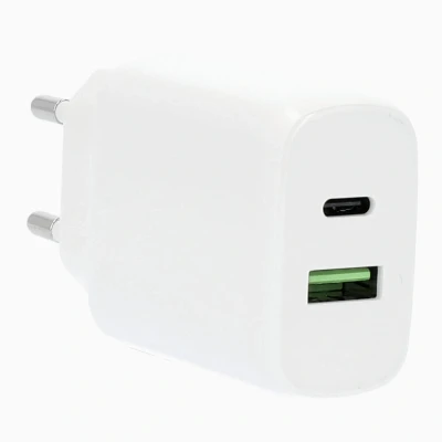 Bild av GEAR Charger 220V 1xUSB C + A PD/PPS 25W 18W QC White