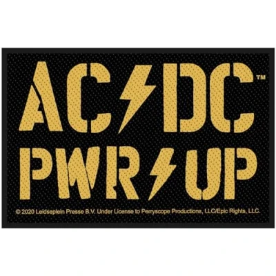 Bild av AC/DC PWR UPP lapp 10 cm x 7