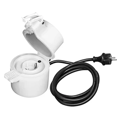 Bild av LEDVANCE Smart uttag för utomhusbruk med Bluetooth teknik, integrerat konventionella enheter i ditt smarta hem, kompatibelt Alexa och Google Voice Control, IP44, SMART+ BT Outdoor PLUG, 1 pack