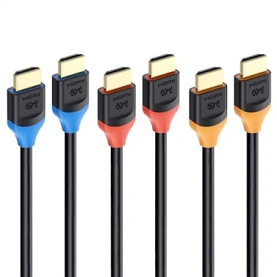 Bild av Cable Matters 3 Pack 48Gbps Ultra 8K HDMI kabel med 120Hz och HDR för PS5, Xbox Series X/S, RTX 3080/ 3090, AMD RX 6800/ 6900, Apple TV mer 2 meter