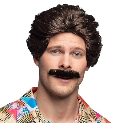 Bild av Boland PE766 70 tals presentationsperuk med mustasch