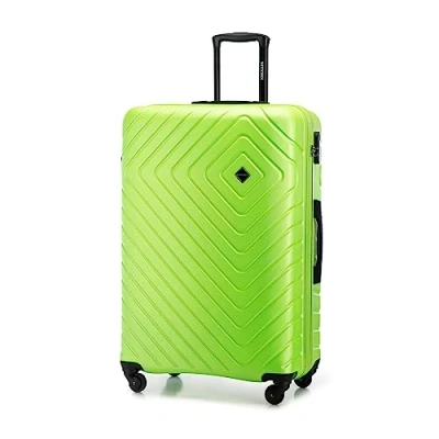 Bild av WITTCHEN Cube Line Handbagage Stor resväska ABS Teleskophandtag Kombinationslås 4 hjul Storlek L Limegrön