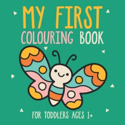 Bild av My First Colouring Book: Large, Simple And Cute Pictures of Animals, Vehicles, Food, Toys to Colour Learn for Toddlers Ages 1 2 3 4