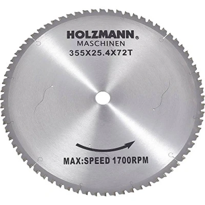 Bild av Holzmann Maschinen 1429503 MKS355SB hårdmetall cirkelsågblad 355 x 25,4 mm antal antaler: 72 1 st