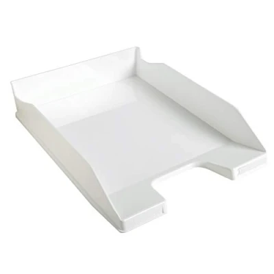 Bild av Exacompta Ref 113213D 1 COMBO MIDI brevfack mått 34,6 x 25,5x 6,5 cm för A4 + dokument blank vit levereras med etiketthållare robust och stabil
