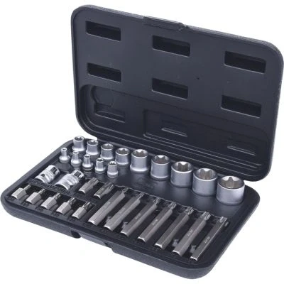 Bild av KS TOOLS 911.4301 2 Jeu de douilles Torx Acier chrome vanadium 1/2, 1/4, 3/8 à tête carrée