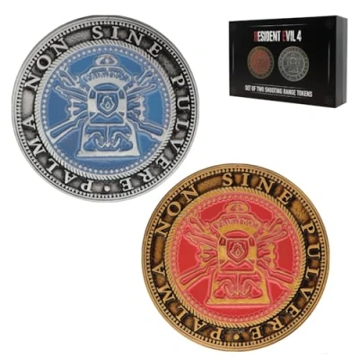Bild av FaNaTtik Resident Evil 4 Set of Two Metal Shooting Gallery Tokens