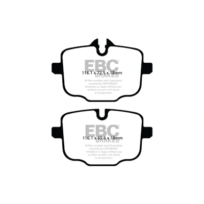 Bild av EBC Brakes Bromsbeläggssats, skivbroms DP42089R BMW [5, 6, 7, 8, X3, X4, X6, X7]